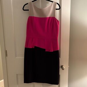 Rickie Freeman for Teri Jon Strapless Pink and Black Dress